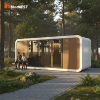 Cabine Modulaire Intégrale en Acier avec Mousse Isolante, Démontable, Type Pod, avec Portes Double Face