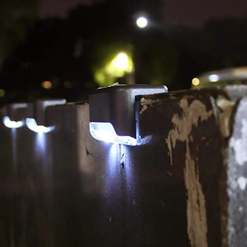 Lámpara de pared de energía Solar para exteriores, luces de escalera a prueba de agua, decoración del hogar, escaleras, valla, luz nocturna de paisaje de jardín