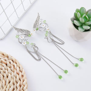 إكسسوارات شعر العروس الأكثر مبيعًا: تاج زهور مخصص للزفاف، زينة معصم العروس، إكليل زهور للزينة - Product Image 6