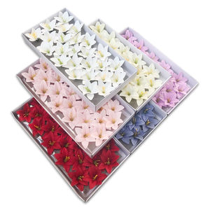 Floral Scented Home Decoration Artificial Flowers 3-layer Soap <b>Rose</b> Flower Heads 50pcs Box Gift Set Wholesale for Valentine's - Product Image 4
