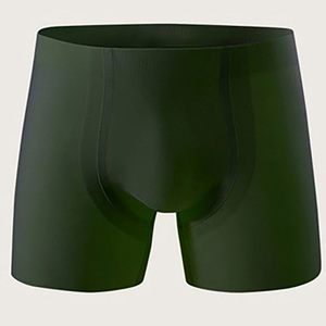 Calzoncillos bóxer sin costuras moldeados en 3D para hombre, de nailon con sensación de segunda piel, alta elasticidad, antibacterianos 10A, de color sólido. - Product Image 2