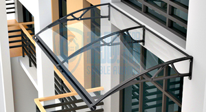 Toldo <span class=keywords><strong>para</strong></span> Puerta y Ventana con Protección UV, Tamaño y Color Personalizables, con Canaleta de Agua Más Ancha y Grande <span class=keywords><strong>para</strong></span> Protección Contra Sol, Lluvia y Nieve - Product Image 6