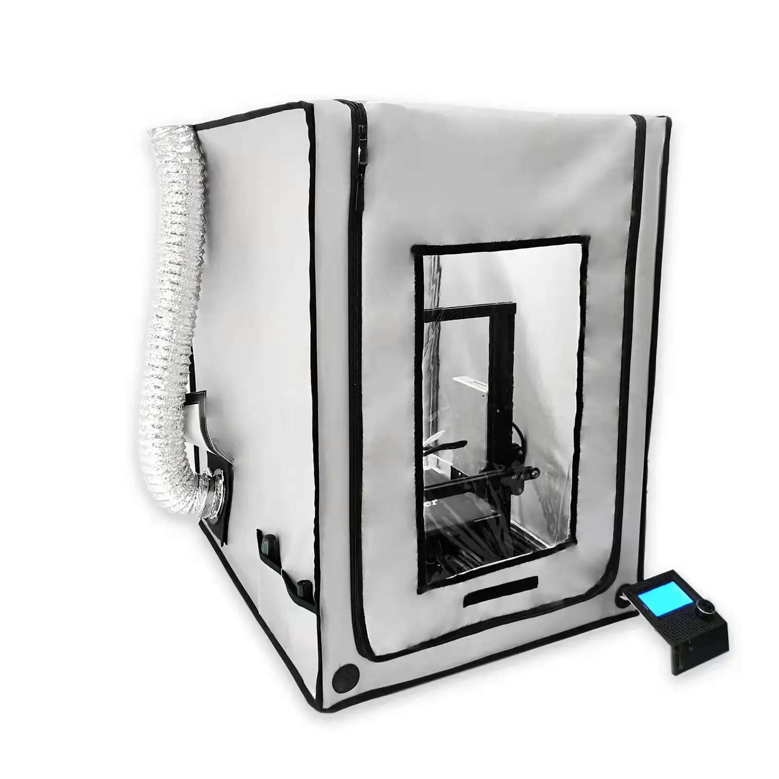 Silver Fire-resistant Fabric Brown Protective Film 3D Printer Enclosure For Ender3 / 3pro / 3V2 / CR-10 / Prusa Similar Printers