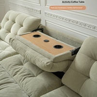 Modernes Chenier Elektrisches Sofa Wohnzimmer 2026 Neu Erweiterbar und Verstellbar Multifunktional Cremefarben Zero-Wall-Funktion
