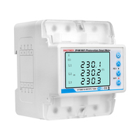 Compteur intelligent WiFi DTS6619-WIFIPV 3P4W 1-100A 3*230/400V bidirectionnel avec fonction de surveillance de l'énergie photovoltaïque, protection VA et minuterie