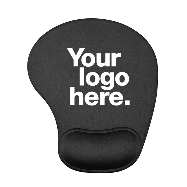 Wholesale Custom Logo Ergonomic Memory Foam Mouse Pad with Gel Wrist Rest for Promotional Gifts (Non-Slip Base)