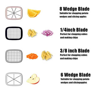 Mini <b>Multifunctional</b> Manual Food Processor New Plastic French Fries & Potato Chips <b>Cutter</b> Fruit Salad & <b>Vegetable</b> Chopper - Product Image 5