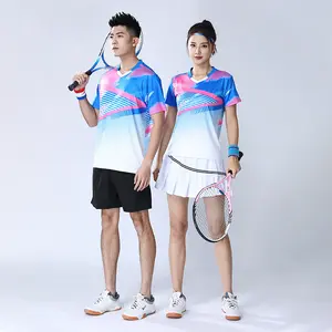 Rok Pakaian Olahraga Wanita, Pakaian Tenis Mesh Bernafas Desain Kustom Cepat Kering Kain Netball Dress MOQ Rendah