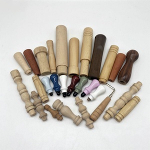 Nordic European Wooden Vase Base square Ornaments Glass Vase Storage Round square Base Ornaments - Product Image 3