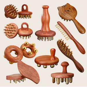 Outils de soins de santé masseur du corps entier masseur de levage du cou outil facial gua sha en cuivre de haute qualité avec boîte peut être personnalisé - Product Image 4