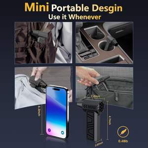 Dépoussiéreur à air comprimé 105,000 tr/min Super Power électrique, mini souffleur réglable à 3 vitesses avec charge rapide, souffleur de poussière - Product Image 6