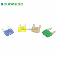 LittelFuse 0297 Fusible de hoja de coche para aplicaciones automotrices, Mini fusible 2A 3A 4A 5A 7.5A 10A 15A 20A 25A 30A Fusible automático