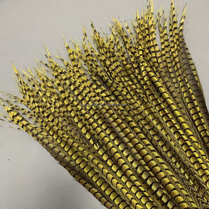 Plumes de faisan Lady Amherst teintées de 110 cm en gros, plumes de faisan naturelles longues pour décoration de coiffure de costume de carnaval - Product Image 3