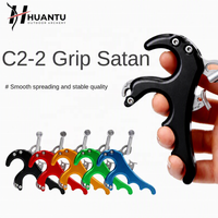 HT Wholesale Archery UV Target Hunting 6061T6 Aluminum Material Right-Handed Portable Compound Bow Release Aid 3/4 Finger Thumb