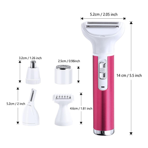 Tondeuse électrique pour <span class=keywords><strong>nez</strong></span> et oreilles 5 en 1 pour femmes avec tête modifiable pour la coupe des sourcils et le rasage des <span class=keywords><strong>poils</strong></span> <span class=keywords><strong>du</strong></span> <span class=keywords><strong>nez</strong></span> - Product Image 3