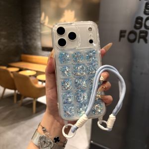 Coque <span class=keywords><strong>de</strong></span> <span class=keywords><strong>protection</strong></span> pour <span class=keywords><strong>iPhone</strong></span> 17 Pro, motif bloc <span class=keywords><strong>de</strong></span> <span class=keywords><strong>glace</strong></span> teinté, avec cordon <span class=keywords><strong>de</strong></span> suspension et finition poudre libre, compatible avec Apple 17 Air - Product Image 1