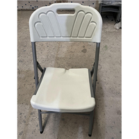 Chaise pliante blanche bon marché pour patio de jardin, chaises et tables pliables en plastique pour restaurant, fêtes, banquets et événements