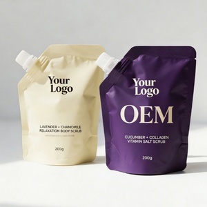 Custom Cosmetic Bag Aluminum Foil Stand up Liquid Cosmetic Spout Pouch 60ml Travel Lotion Bag with Own logo - Product Image 5