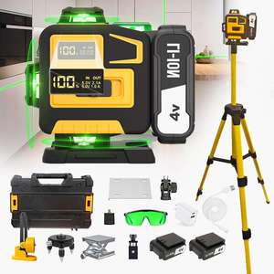 高精度360 °   セルフレベリング4D 16ラインレーザーレベル、充電式バッテリーツール、回転式クロスモデル - Product Image 2