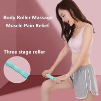 Bâton de rouleau de massage musculaire personnalisé Point de déclenchement des tissus profonds Rouleau de massage corporel pour Pilates Yoga, exercice de fitness