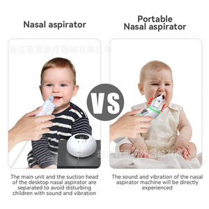 Aspirador nasal eléctrico para bebés, una excelente herramienta para limpiar la mucosidad nasal y la congestión, adecuado para recién nacidos y niños. - Product Image 3