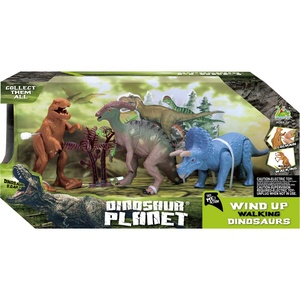 Juguete de Dinosaurio Caminante de Cuerda, Figura de Dinosaurio de Goma Suave, Serie de Modelos de Parque de Dinosaurios con Sonido de Rugido, Movimiento de Sacudida y Luz - Product Image 5