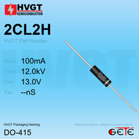 Diode redresseuse haute tension standard HVGT 2CL2H 12kV 100mA DO-415 pour alimentation de transmission micro-ondes