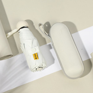 하이 퀄리티 UPF 50 + 핑크 그라디언트 미니 여행 우산 새로운 트렌드 세련된 수동 제어 자외선 인쇄와 태양 비 보호대 - Product Image 6