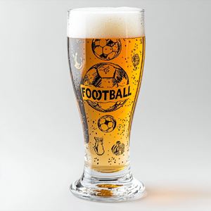 Chopes à bière personnalisables avec logo gravé, impression de décalcomanies, chopes à bière, verre à bière pilsner avec poignée - Product Image 5