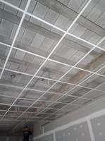 Plaques de plafond en gypse laminées PVC argentées, robustes, fabriquées par un fabricant, plafonds métalliques artistiques pour hôtel