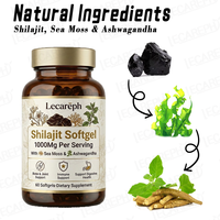 Capsules de Shilajit et Ashwagandha Naturelles de l'Himalaya en Gros, Gélules de Mousse de Mer et Shilajit pour la Santé Sexuelle Masculine