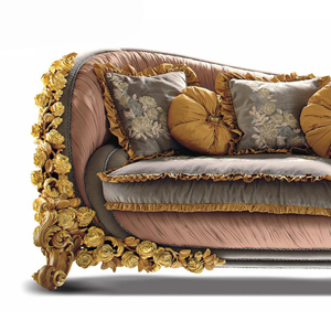 <span class=keywords><strong>Mobili</strong></span> barocchi casa <span class=keywords><strong>di</strong></span> lusso in <span class=keywords><strong>legno</strong></span> <span class=keywords><strong>rosa</strong></span> dorata intaglio divano divano salotto <span class=keywords><strong>mobili</strong></span> - Product Image 4