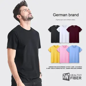 Logotipo personalizado puro algodão curto-manga trabalho camisa para homens elegante pescoço Design bordado impressão grupo publicidade t-<span class=keywords><strong>shirt</strong></span> - Product Image 1