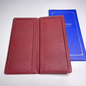 Cubierta de menú de cuero PU personalizada Clip de factura vajilla de alta calidad para restaurante Hotel para sala de estar baño cocina ropa - Product Image 1