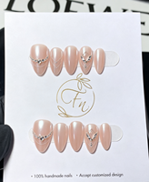 Faux Ongles de Mode en Gros, Prêts à Poser, en Acrylique, Couverture Complète, Formes Stiletto, Papillon, Amande, Carré, pour Doigts et Orteils, avec Colle, CE Personnalisé