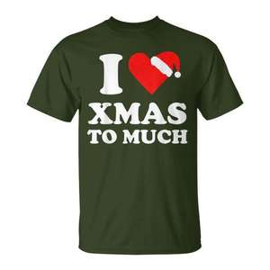 T-shirt « J'aime trop Noël » – Chemise de Noël pour les fêtes - Product Image 1