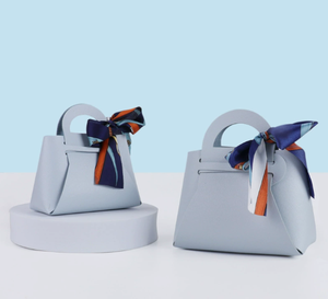 Eco-Friendly Recyclable Leather Bag | Custom Mini Candy Gift <b>Box</b> for Weddings & Special Occasions - Product Image 2