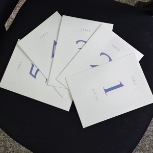 Tùy chỉnh cao cấp Quà Tặng bưu thiếp cao cấp cảm giác letterpress in ấn lời mời đám cưới dập nổi kết cấu bông thẻ giấy - Product Image 4