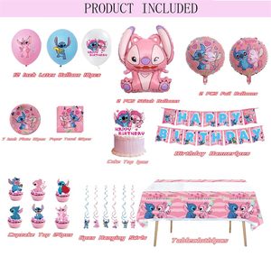 Recién llegado, personaje <span class=keywords><strong>de</strong></span> dibujos animados, estrella, bebé, <span class=keywords><strong>Lilo</strong></span>, vajilla <span class=keywords><strong>de</strong></span> fiesta, plato <span class=keywords><strong>de</strong></span> papel, servilletas, pancarta, mantel, juegos <span class=keywords><strong>de</strong></span> globos <span class=keywords><strong>de</strong></span> aluminio - Product Image 2