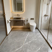 Carrelage en porcelaine imitation pierre moderne 600x600mm, émaillé, antidérapant, pour sol intérieur, garantie 1 an