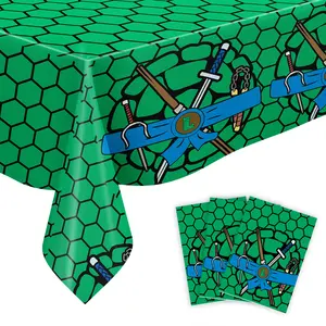 Vajilla de papel desechable Ninja Turtle para fiestas infantiles, suministros de decoración para fiestas de Navidad y San Valentín - Product Image 1