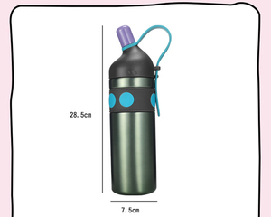 Bouteille isotherme sous vide en acier inoxydable 316 de 750 ml, gourde de sport portable avec sangle de transport en silicone, flasque de voyage isolée - Product Image 2