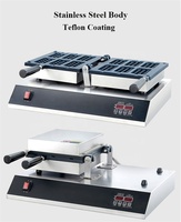 Nouvelle conception de gaufrier électrique carré de 1,5 kW, machine à gaufres miniatures pour 6 gaufres, appareil de cuisine