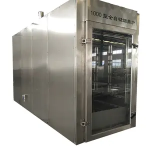 Machine de cuisson professionnelles, 30kg par min, fonction four à vapeur pour fabriquer des saucisses fumées et de la viande