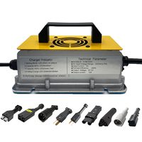 Chargeur de batterie étanche de haute qualité 12V 24V 36V 48V 73V 84V 10A 12A 15A 18A 20A 25A pour élévateur électrique, moto, véhicule électrique