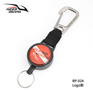 KEEP DIVING - Clip de Resorte de Acero Inoxidable para Buceo, Cordón Retráctil Antirrobo, Llavero con Cuerda Antipérdida, Accesorios para Buceo - Product Image 6