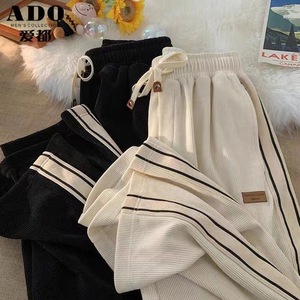 <span class=keywords><strong>Pantalones</strong></span> Deportivos Casuales <span class=keywords><strong>de</strong></span> Pierna Recta <span class=keywords><strong>para</strong></span> <span class=keywords><strong>Hombre</strong></span> y Mujer, Diseño Original, <span class=keywords><strong>Tela</strong></span> Chenille, Corduroy a Rayas <span class=keywords><strong>de</strong></span> Alta Calidad - Product Image 5