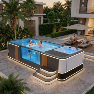 Piscine Conteneur Personnalisée Préfabriquée Modulaire pour Hôtel, Club de Plage, Piscine Hors Sol avec Système de Filtration au Sable - Product Image 1