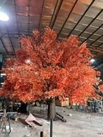 NINI Arbre d'érable artificiel en fibre de verre fait main de haute qualité pour décoration intérieure et extérieure, jardin, remise de diplôme, Noël, grand modèle