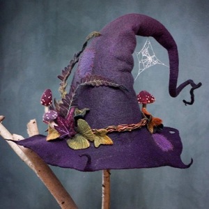 Sombrero <span class=keywords><strong>de</strong></span> bruja <span class=keywords><strong>de</strong></span> fieltro para Halloween, suministros <span class=keywords><strong>de</strong></span> diseño para fiestas, 2022 - Product Image 3